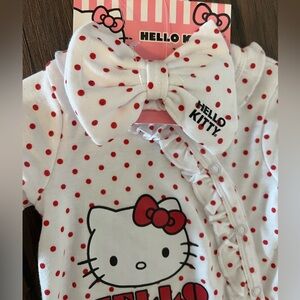 Hello Kitty White and Red Polka Dot Baby Outfit